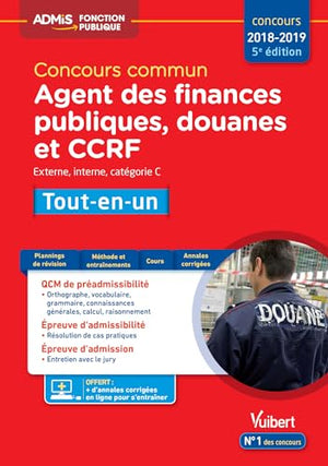 Concours commun Agent des finances publiques, douanes et CCRF - Catégorie C - Tout-en-un