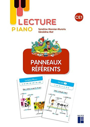 Lecture piano : Panneaux référents CE1