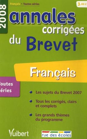 Français: Annales corrigées du Brevet