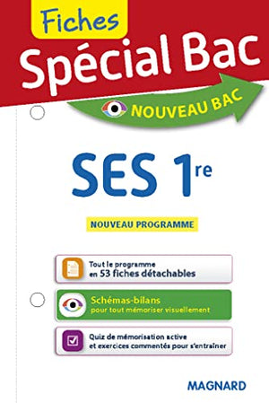 Spécial Bac Fiches SES 1re