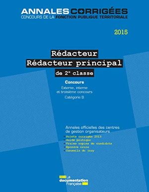 Rédacteur - Rédacteur principal de 2e classe