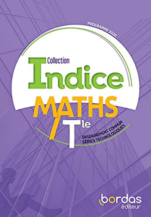 Indice Mathématiques Tle voie technologique TC