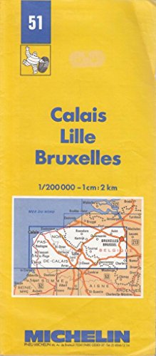 Carte routière : Calais - Lille - Bruxelles