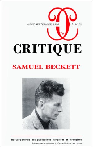 Critique. Revue Generale Des Publications Francaises Et Etrangeres, Samuel Beckett