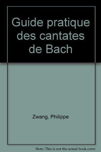 Guide pratique des cantates de Bach