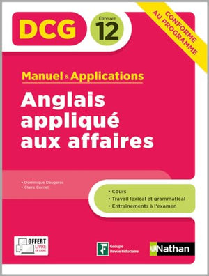 Anglais appliqué aux affaires DCG 12