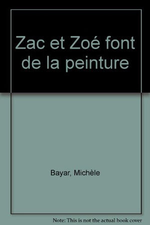 Zac et Zoé font de la peinture