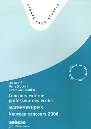 Concours externe de professeurs des écoles : Mathématique concours, 2006