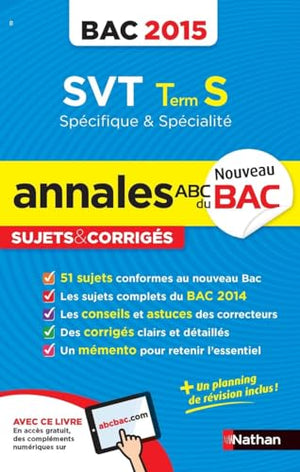 Annales ABC du Bac 2015 SVT Term S