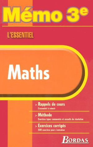 Memo essentiel maths 3e