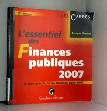 L'essentiel des Finances publiques 2007