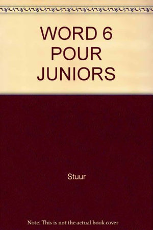 Word 6 pour juniors