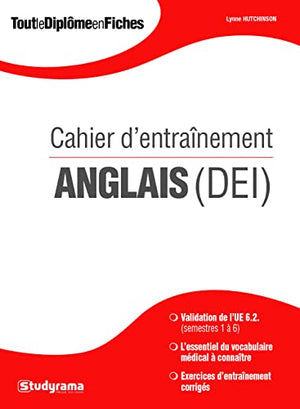 Cahier d'entraînement anglais