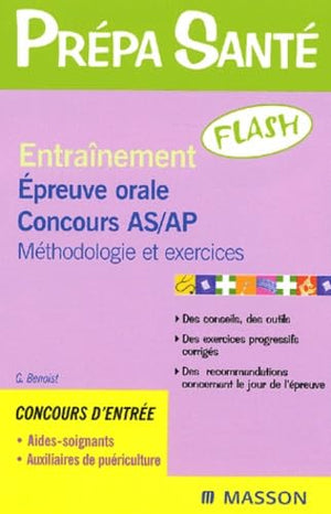 Entraînement flash : Epreuve orale d'admission AS et AP