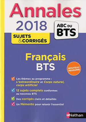 Annales ABC du BTS Français, BTS Tertiaires et Industriels 2018 (31)