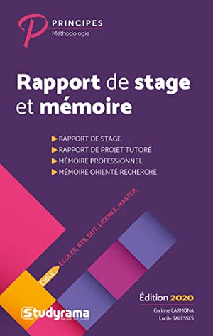 Rapport de stage et mémoire