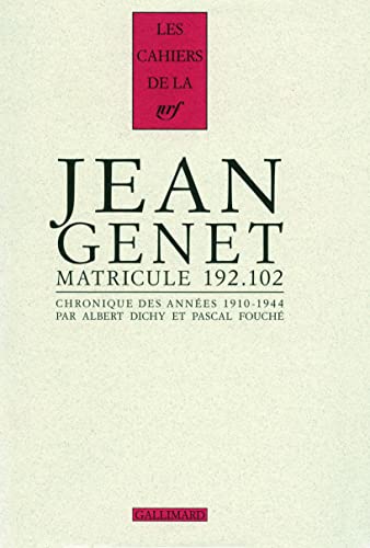 Jean Genet matricule 192.102