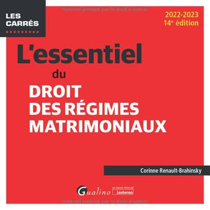 L'essentiel du droit des régimes matrimoniaux