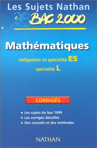 Mathématiques Bac ES/ spécialité L