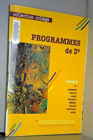 Programmes de 3e