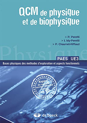 Qcm de physique et de biophysique