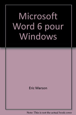 Microsoft Word 6 pour Windows