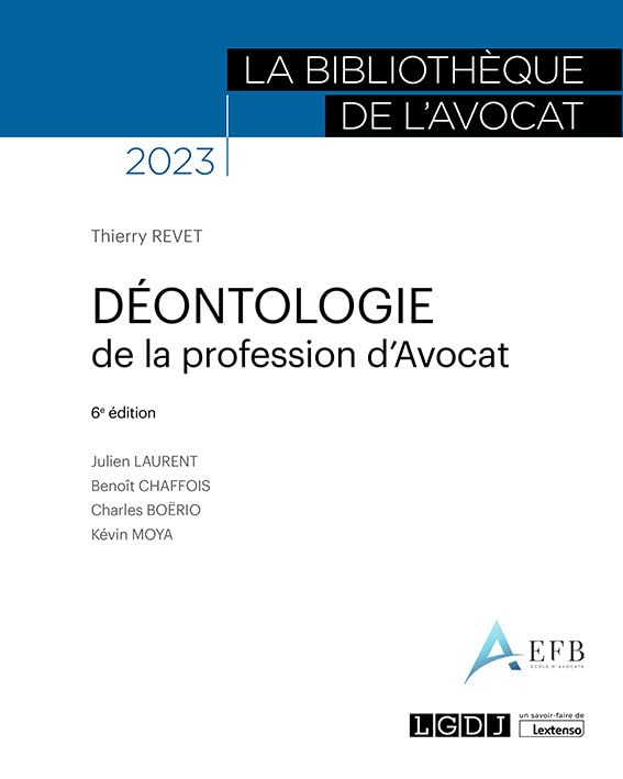 Déontologie de la profession d'avocat (2023)