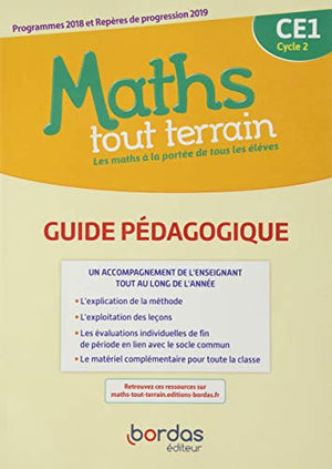 Maths tout terrain CE1 2020 Guide pédagogique