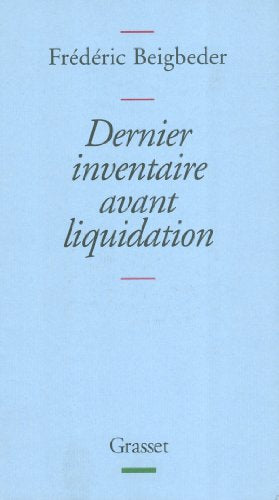 Dernier inventaire avant liquidation