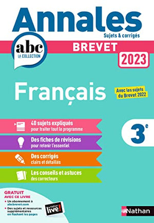 Annales ABC du Brevet 2023 - Français 3e