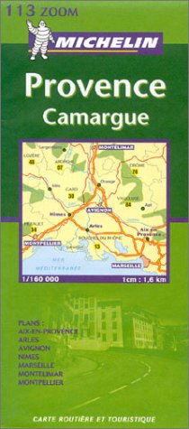 Carte routière : Provence - Montpellier, Montélimar, Avignon, Marseille