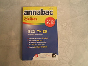 Annales Annabac 2012 Sciences économiques terminale ES