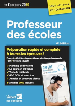 Concours Professeur des écoles - CRPE 2020 - Préparation rapide et complète à toutes les épreuves