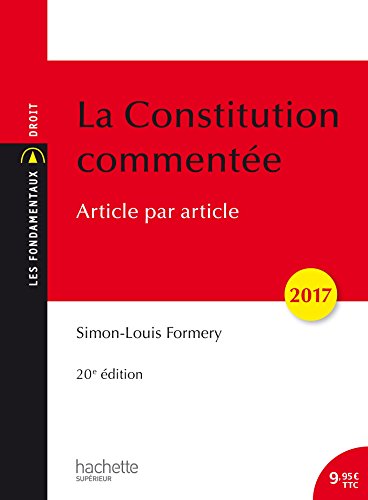 La Constitution commentée 2017 Article par article