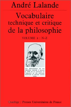 Vocabulaire technique et critique de la philosophie