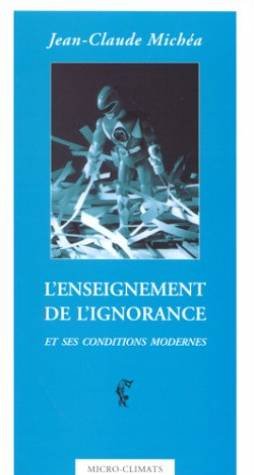 L'enseignement de l'ignorance