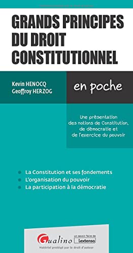 Grands principes du droit constitutionnel