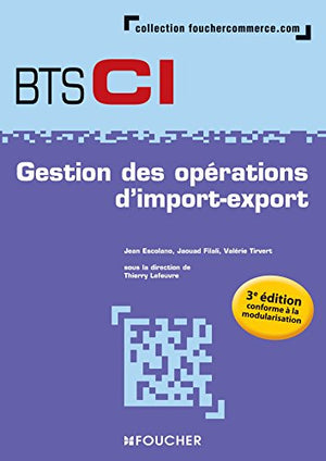 Gestion des opérations d'import-export BTS 1re et 2e années