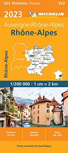 Carte Régionale Rhône-Alpes 2023