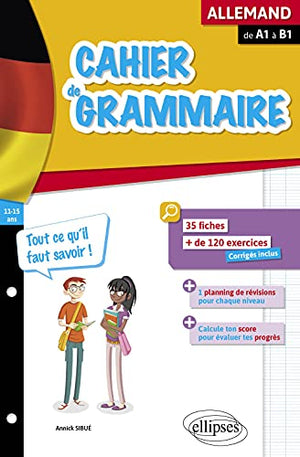 Cahier de grammaire allemande