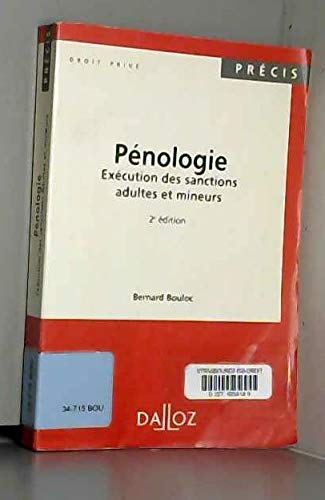 Pénologie, 2e édition