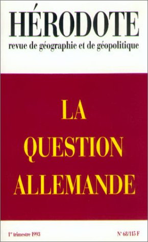 H068.LA QUESTION ALLEMANDE