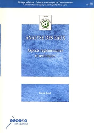 Analyse des eaux: Aspects réglementaires et techniques