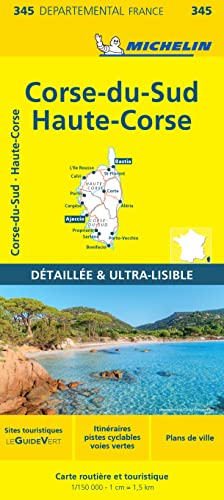 Carte Départementale Corse-du-Sud, Haute-Corse