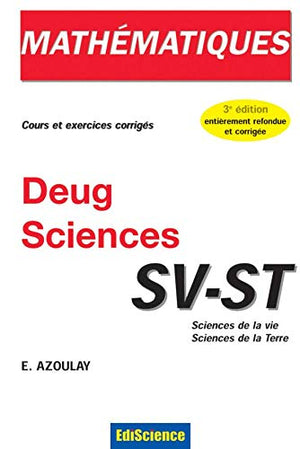 Mathématiques DEUG Sciences SV-ST