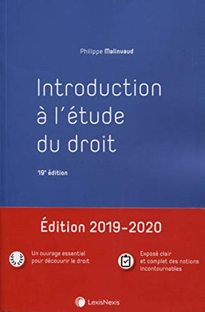 Introduction à l'étude du droit