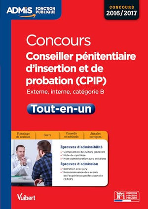 Concours Conseiller pénitentiaire d'insertion et de probation (CPIP) - Catégorie B - Tout-en-un