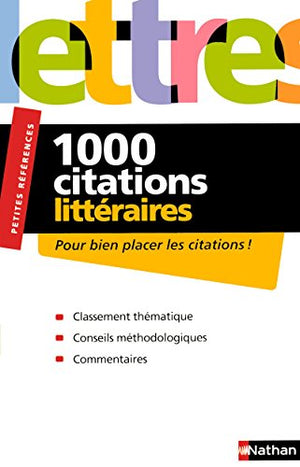 1000 citations littéraires