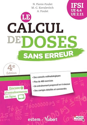 Le calcul de doses sans erreur: IFSI - UE 4.4 et 2.11