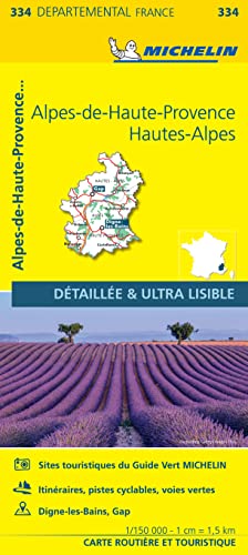 Carte Départementale Alpes-de-Haute-Provence, Hautes-Alpes